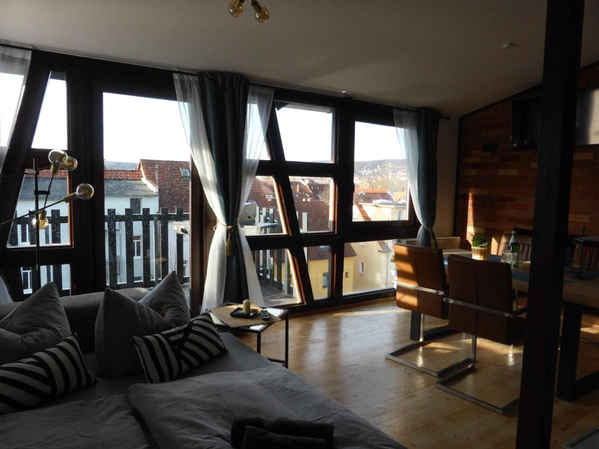 Apartment Skyline Of Jena, Luxurioes, Einzigartig, Free Wifi, Parkplatz, Klimatisiert, Zentral Exteriör bild