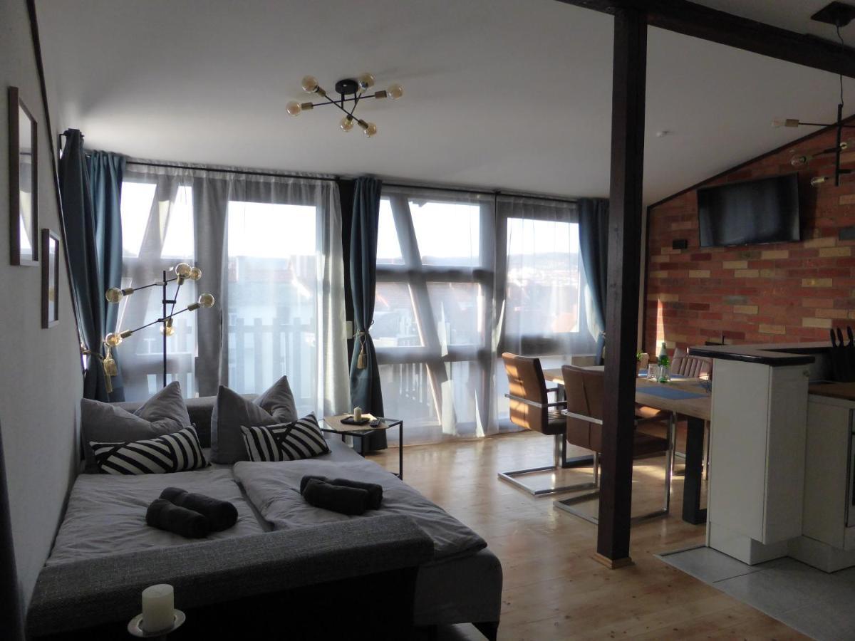 Apartment Skyline Of Jena, Luxurioes, Einzigartig, Free Wifi, Parkplatz, Klimatisiert, Zentral Exteriör bild